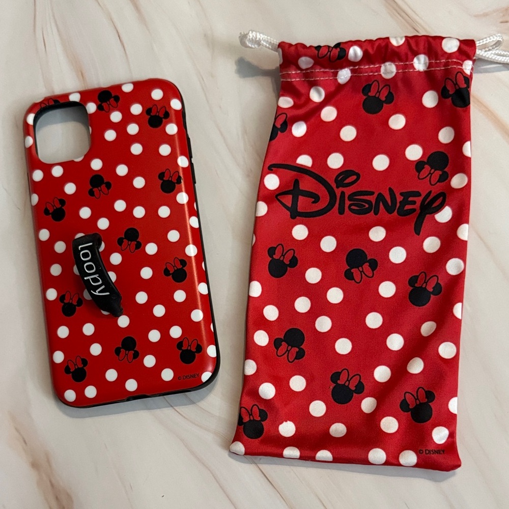 Loopy iPhone 11 Minnie Mouse polka dot case